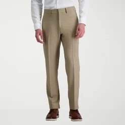 Haggar Premium Comfort Mens Straight Fit Dress Flat Front Pant