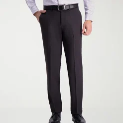 Haggar Premium Comfort Mens Straight Fit Dress Flat Front Pant