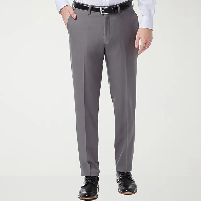 Haggar Premium Comfort Mens Slim Fit Dress Flat Front Pant