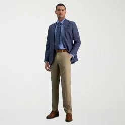 Haggar Premium Comfort Mens Slim Fit Dress Flat Front Pant