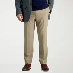 Haggar Premium Comfort Mens Slim Fit Dress Flat Front Pant
