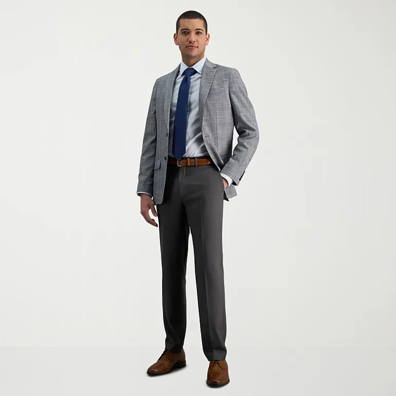 Haggar Premium Comfort Mens Slim Fit Dress Flat Front Pant