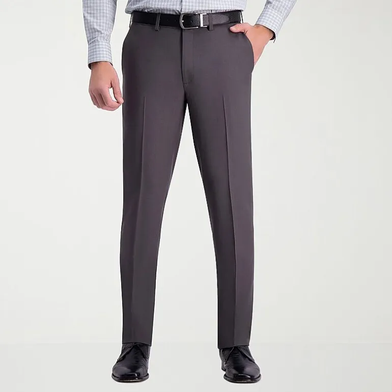 Haggar Premium Comfort Mens Slim Fit Dress Flat Front Pant