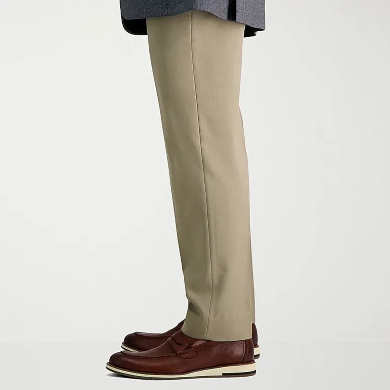 Haggar Premium Comfort Mens Slim Fit Dress Flat Front Pant