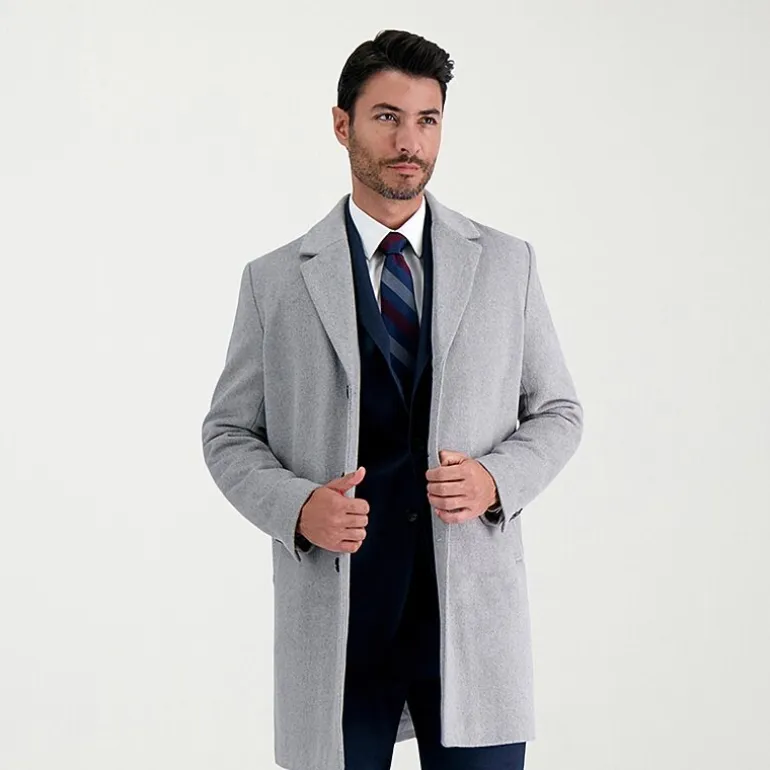 Haggar Premium Mens Lightweight Topcoat Coat