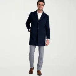 Haggar Premium Mens Lightweight Topcoat Coat