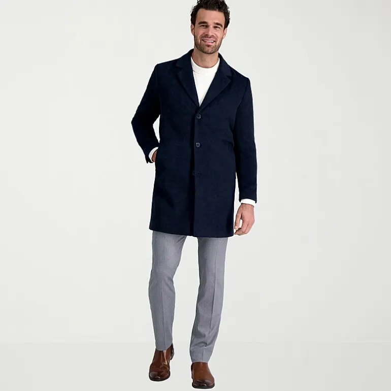 Haggar Premium Mens Lightweight Topcoat Coat