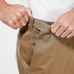 Haggar Premium No Iron Khaki Mens Classic Fit Flat Front Pant