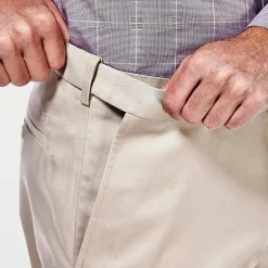 Haggar Premium No Iron Khaki Mens Classic Fit Flat Front Pant