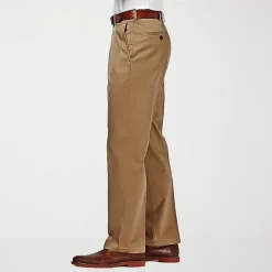 Haggar Premium No Iron Khaki Mens Classic Fit Flat Front Pant