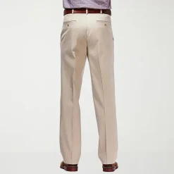 Haggar Premium No Iron Khaki Mens Classic Fit Flat Front Pant