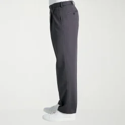 Haggar Premium No Iron Khaki Mens Classic Fit Pleated Pant