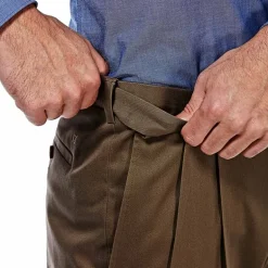 Haggar Premium No Iron Khaki Mens Classic Fit Pleated Pant