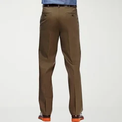 Haggar Premium No Iron Khaki Mens Classic Fit Pleated Pant