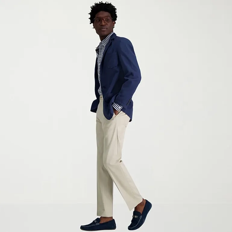 Haggar Premium No Iron Khaki Mens Comfort Waistband Straight Fit Flat Front Pant