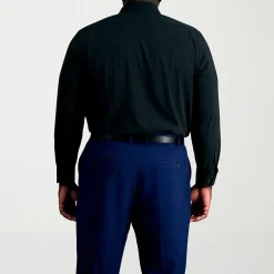Haggar Smart Wash Big and Tall Mens Classic Fit Easy Care Long Sleeve Dress Shirt