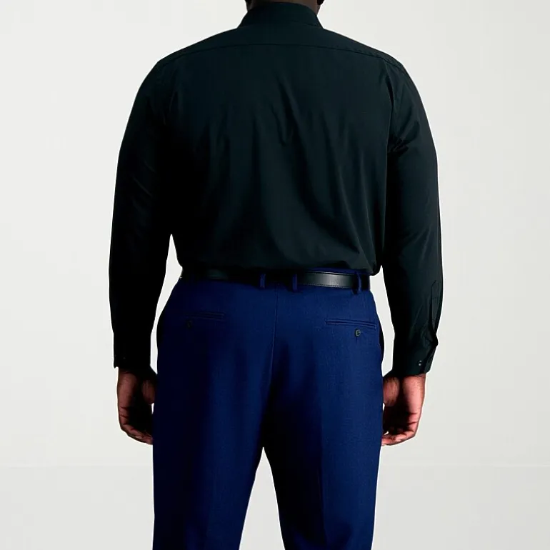 Haggar Smart Wash Big and Tall Mens Classic Fit Easy Care Long Sleeve Dress Shirt