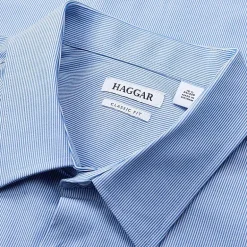 Haggar Smart Wash Big and Tall Mens Classic Fit Easy Care Long Sleeve Dress Shirt
