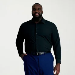 Haggar Smart Wash Big and Tall Mens Classic Fit Easy Care Long Sleeve Dress Shirt