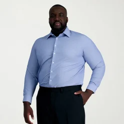 Haggar Smart Wash Big and Tall Mens Classic Fit Easy Care Long Sleeve Dress Shirt