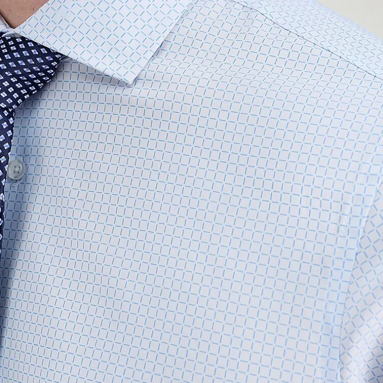Haggar Smart Wash Mens Classic Fit Easy Care Long Sleeve Dress Shirt