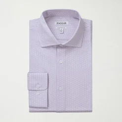 Haggar Smart Wash Mens Classic Fit Easy Care Long Sleeve Dress Shirt