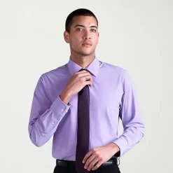 Haggar Smart Wash Mens Classic Fit Easy Care Long Sleeve Dress Shirt