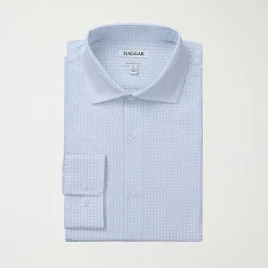 Haggar Smart Wash Mens Classic Fit Easy Care Long Sleeve Dress Shirt