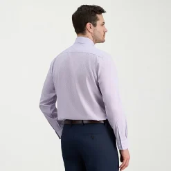 Haggar Smart Wash Mens Classic Fit Easy Care Long Sleeve Dress Shirt