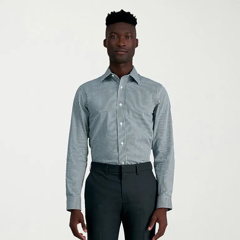 Haggar Smart Wash Mens Classic Fit Easy Care Long Sleeve Dress Shirt