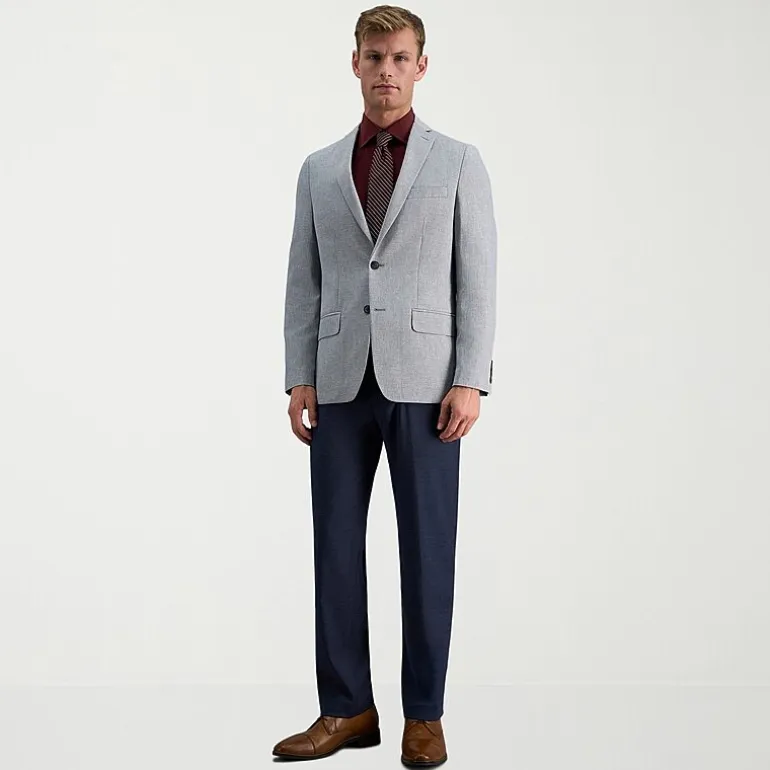 Haggar Smart Wash Mens Slim Fit Easy Care Long Sleeve Dress Shirt