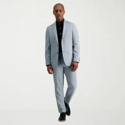 Haggar Smart Wash Mens Slim Fit Easy Care Long Sleeve Dress Shirt
