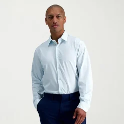 Haggar Smart Wash Mens Slim Fit Easy Care Long Sleeve Dress Shirt