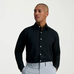 Haggar Smart Wash Mens Slim Fit Easy Care Long Sleeve Dress Shirt