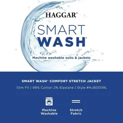 Haggar Smart Wash Mens Stretch Fabric Slim Fit Blazer