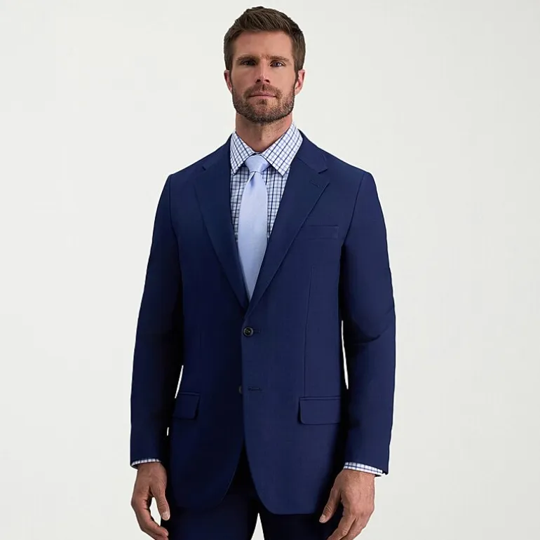 Haggar Smart Wash Premium Mens Stretch Fabric Classic Fit Suit Jacket