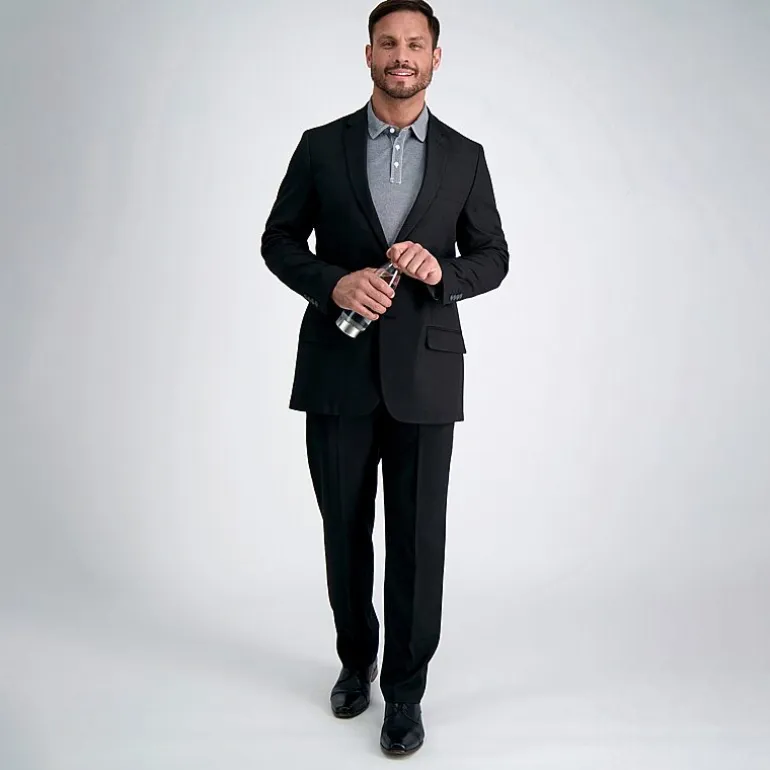 Haggar Smart Wash Premium Mens Stretch Fabric Classic Fit Suit Jacket