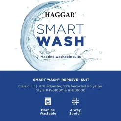 Haggar Smart Wash Premium Mens Stretch Fabric Classic Fit Suit Jacket