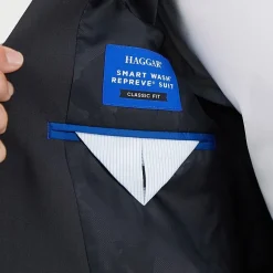Haggar Smart Wash Premium Mens Stretch Fabric Classic Fit Suit Jacket