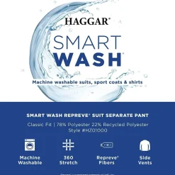 Haggar®  Smart Wash™ Repreve Classic Fit Suit Separates