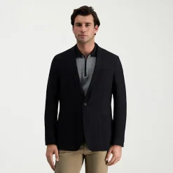 Haggar Smart Wash Tailored Highland Mens Stretch Fabric Modern Fit Blazer