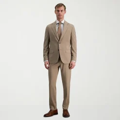 Haggar Smart Wash Tonal Plaid Mens Stretch Fabric Slim Fit Suit Separates