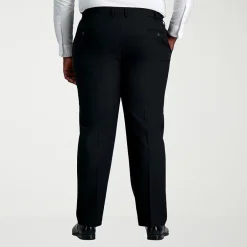 Haggar Smart Wash With Repreve Mens Big and Tall Classic Fit Flat Front Suit Pant
