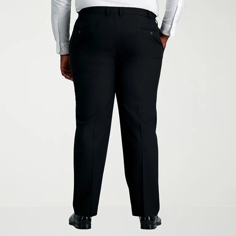 Haggar Smart Wash With Repreve Mens Big and Tall Classic Fit Flat Front Suit Pant