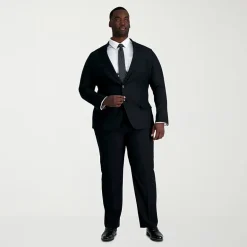 Haggar Smart Wash With Repreve Mens Big and Tall Classic Fit Flat Front Suit Pant