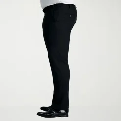 Haggar Smart Wash With Repreve Mens Big and Tall Classic Fit Flat Front Suit Pant