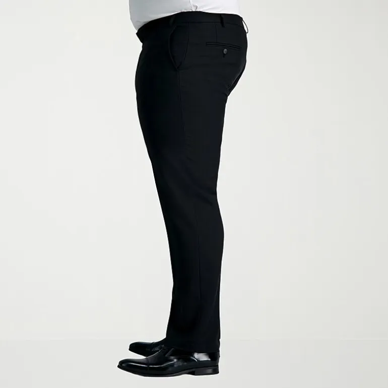 Haggar Smart Wash With Repreve Mens Big and Tall Classic Fit Flat Front Suit Pant