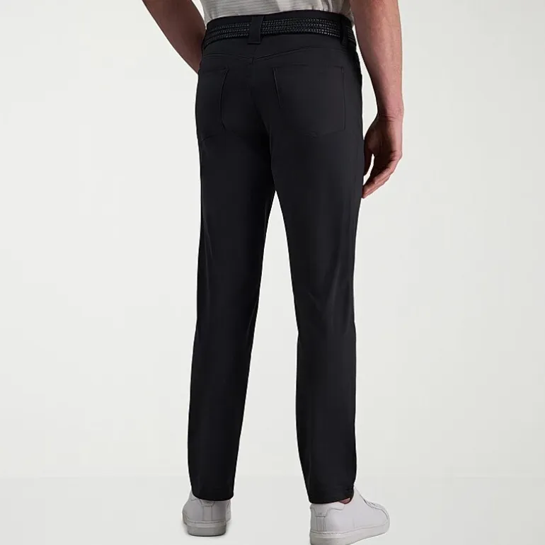 Haggar Sport Knit 5-Pocket Mens Straight Fit Flat Front Pant