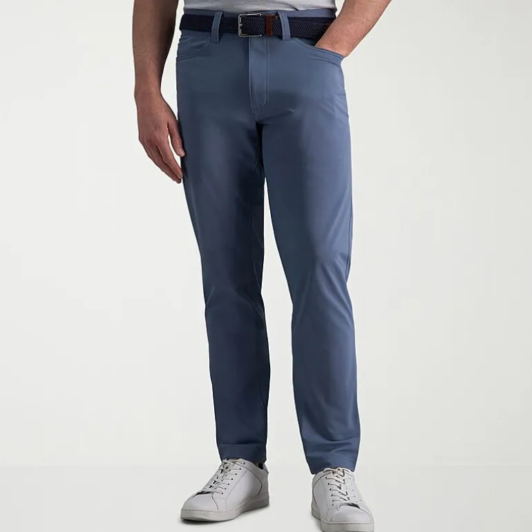 Haggar Sport Knit 5-Pocket Mens Straight Fit Flat Front Pant