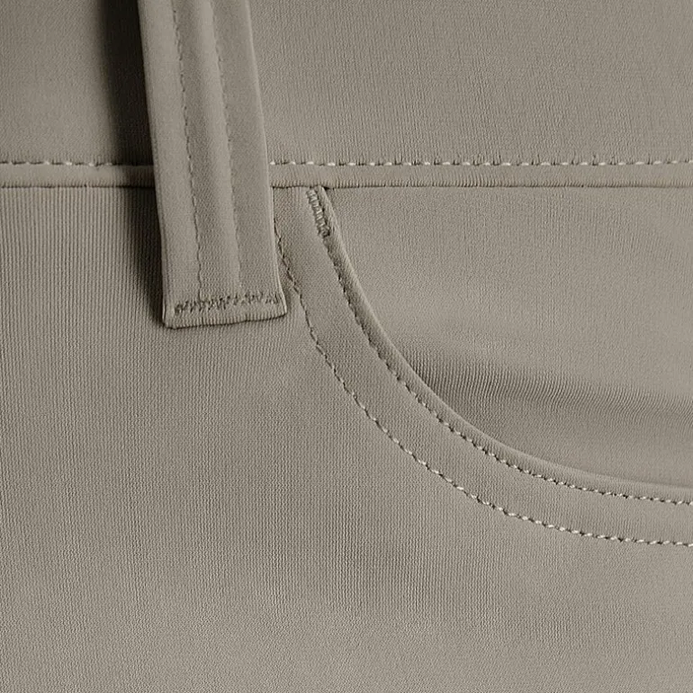 Haggar Sport Knit 5-Pocket Mens Straight Fit Flat Front Pant